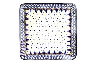 583 Bunzlau Vierkante Serveerschaal 28x28cm 339X Kerst Serveerschalen